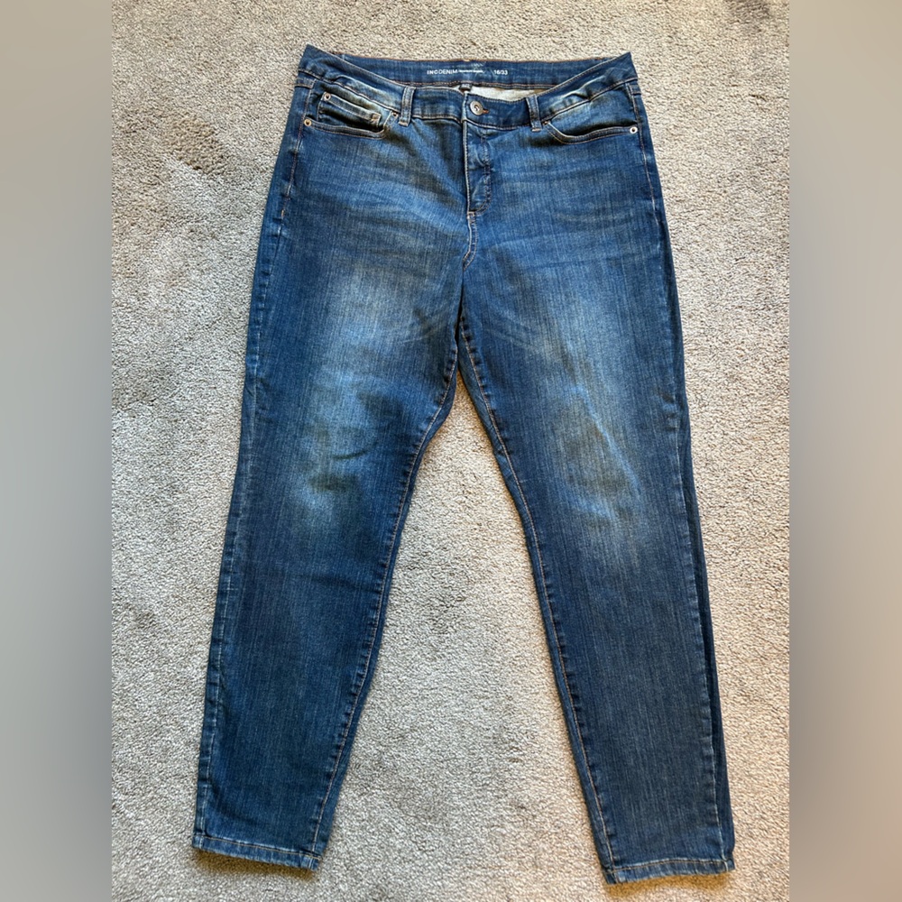 INC International Concepts Women's Madison Skinny Jeans - Dark Blue
